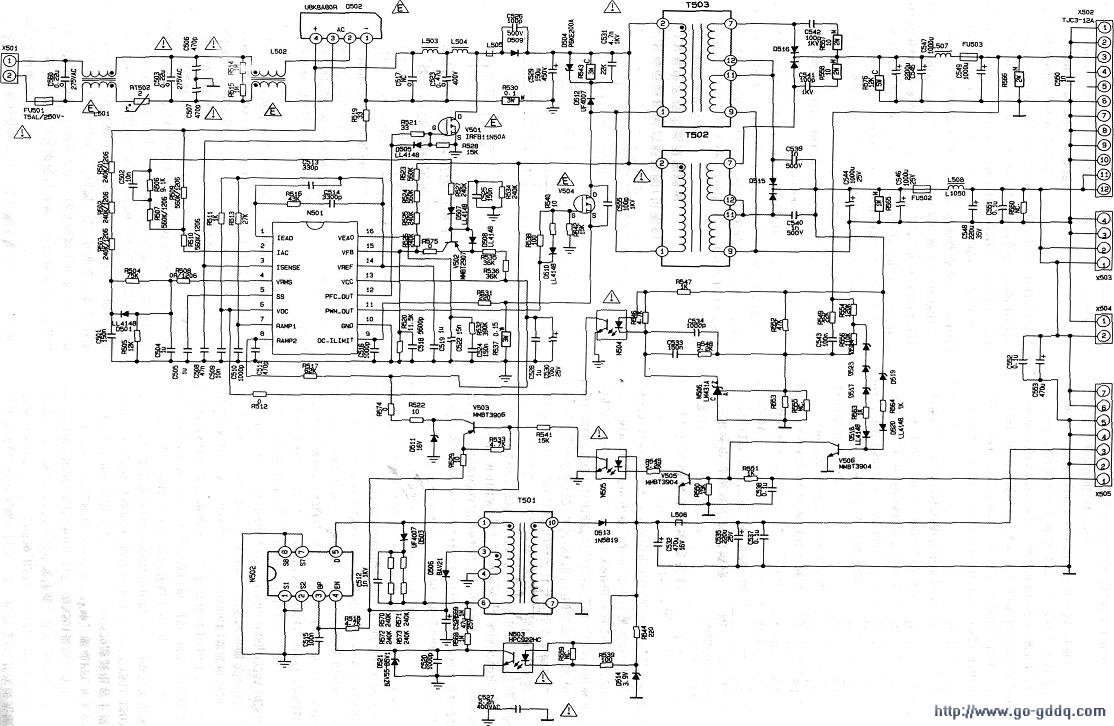 厦华液晶彩电r号电源板电路原理图
