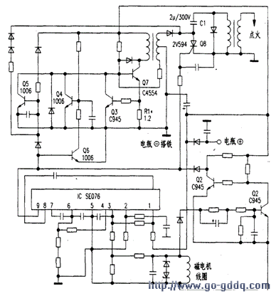 铃木王中王125摩托车点火器电路