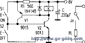 双自锁轻触开关电路