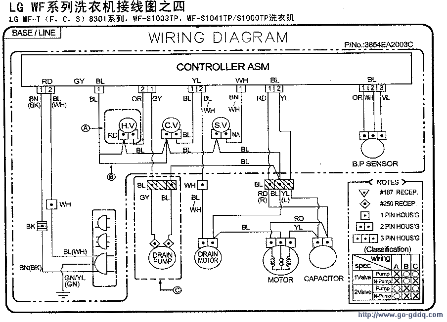 lg wf系列洗衣机接线图(四)