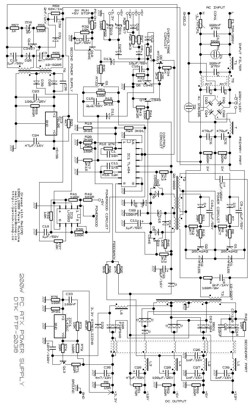 atx电源电路图