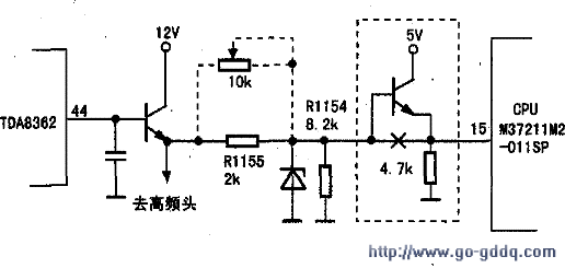 康力ce-7478型彩电遭雷击,tda8362,高频头等元件损坏