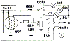 交流供电摩托车前照灯灯光线路的改进