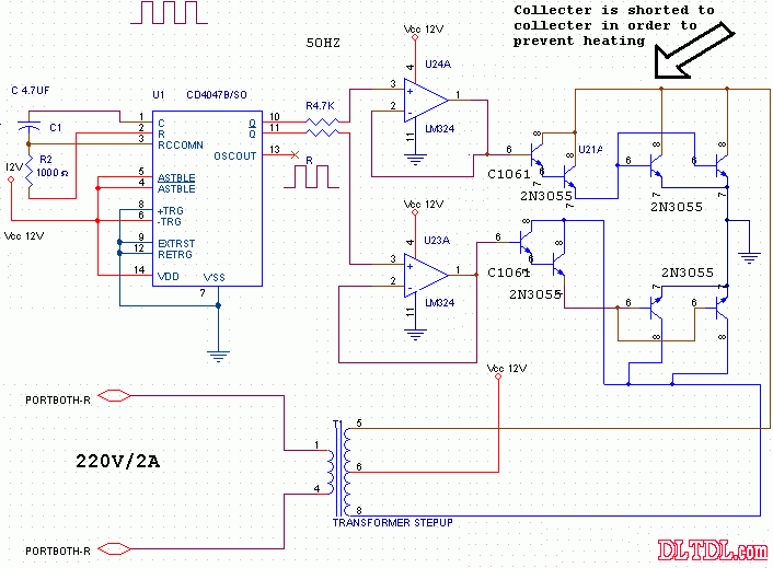 500w 12v 220伏逆变器电路图