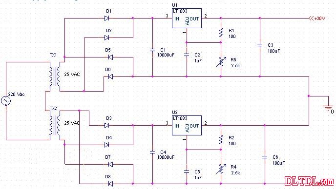 lt1083/lt1084/lt1085 系列器件的引脚与老式三端稳压器兼容.