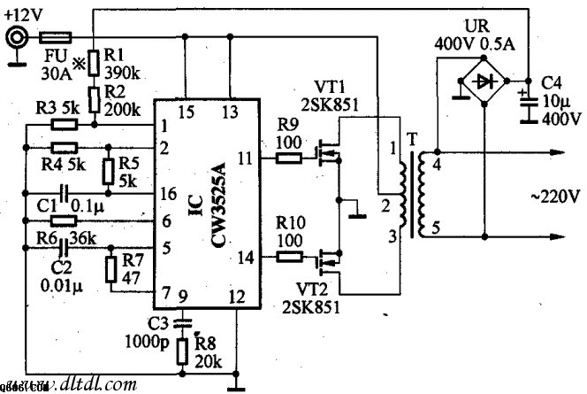 车载逆变器电路图