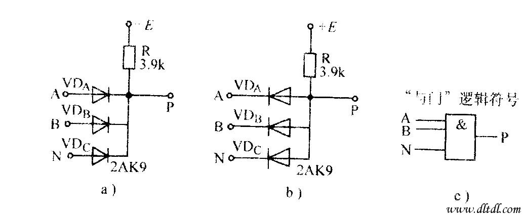 二极管与门电路