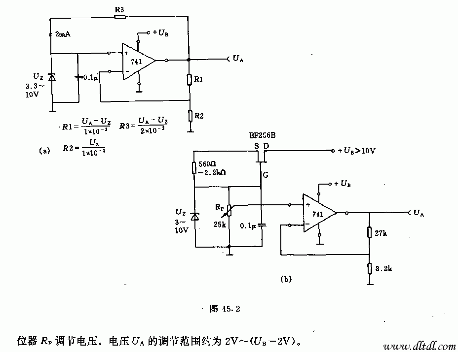 稳压用运算放大器基本电路