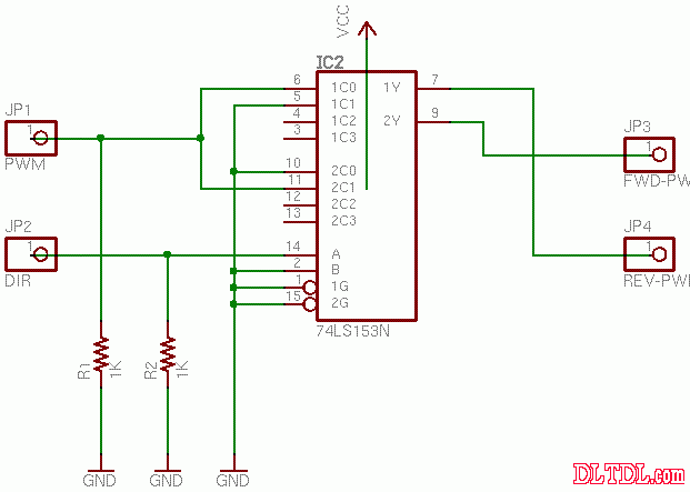 74ls153中文资料引脚图及功能应用电路图