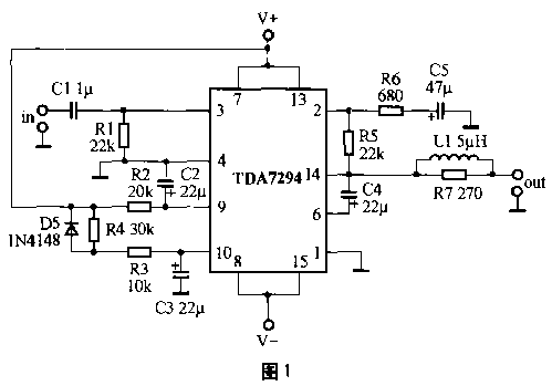 用tda7294制作的功放电路图