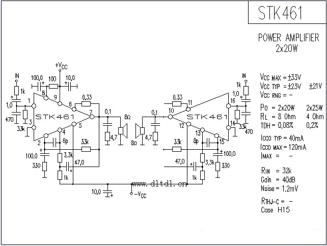 stk461功放电路