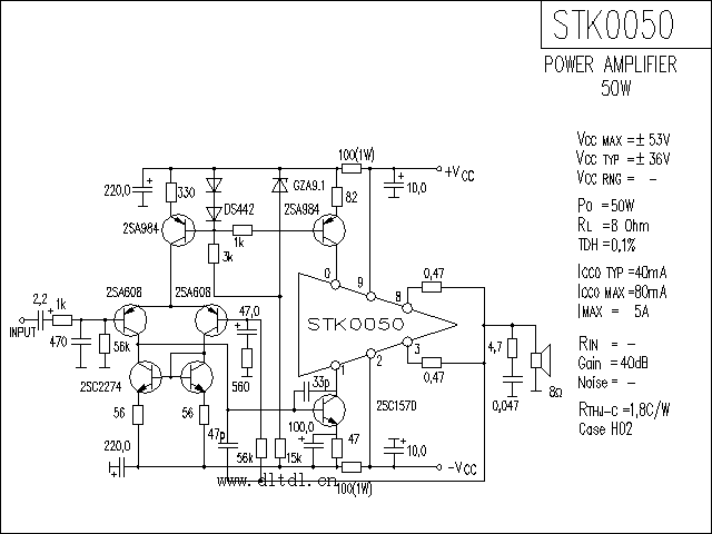 stk0050功放电路