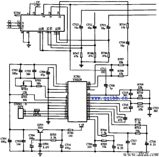 奇声av-757db放大器dsp电路