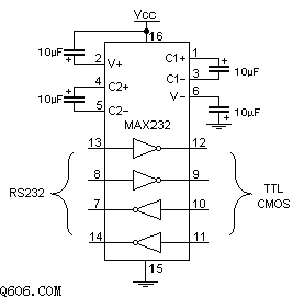 max232 最标准电路图