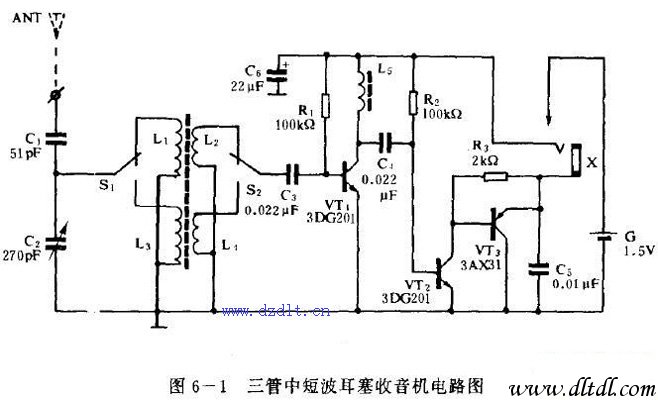 短波收音机电路图