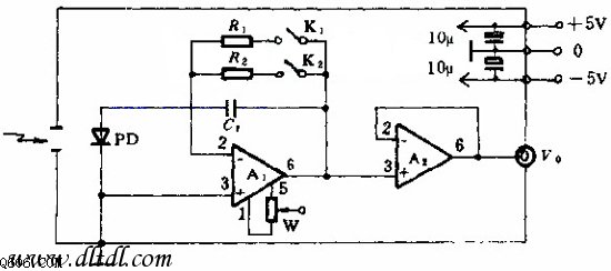 微弱光测量电路图