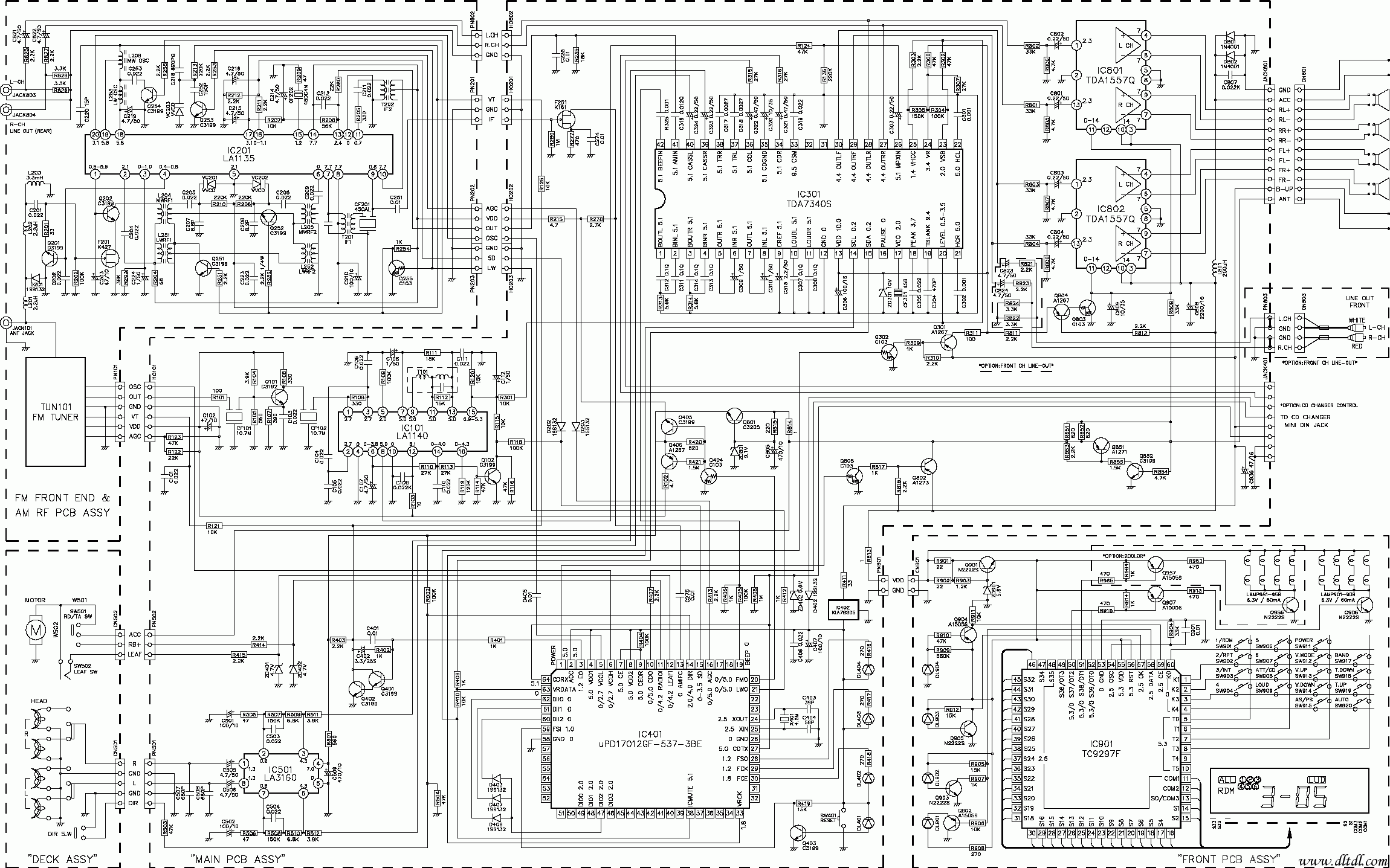 tda7340 汽车音响电路