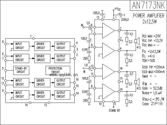 an7173nk功放电路