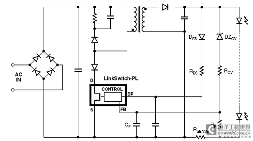 powerintlnk454dgrdr268超小型led驱动方案