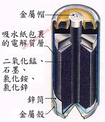 电池的分类及其解剖图