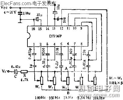 d7796p图示均衡电路的应用