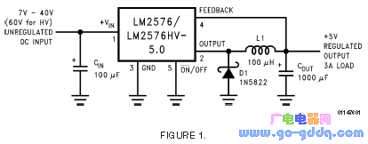 lm2576s-5.0典型应用图