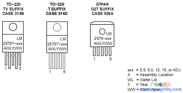 lm2575t-adj引脚封装图