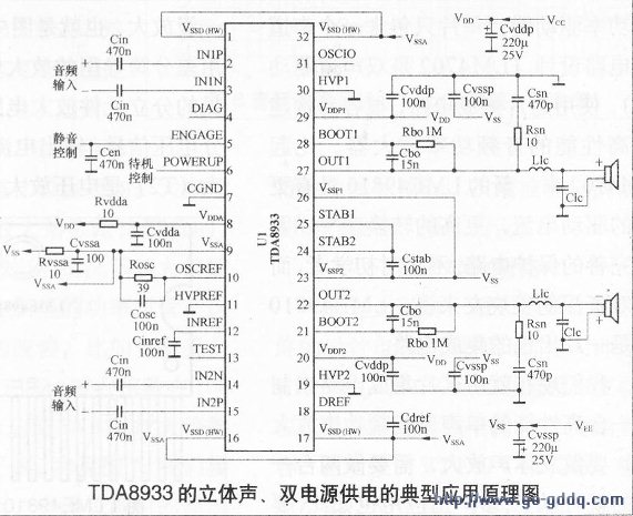 tda8933应用电路图