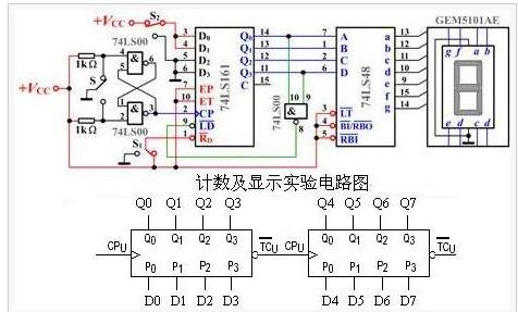 74ls161计数器应用电路图