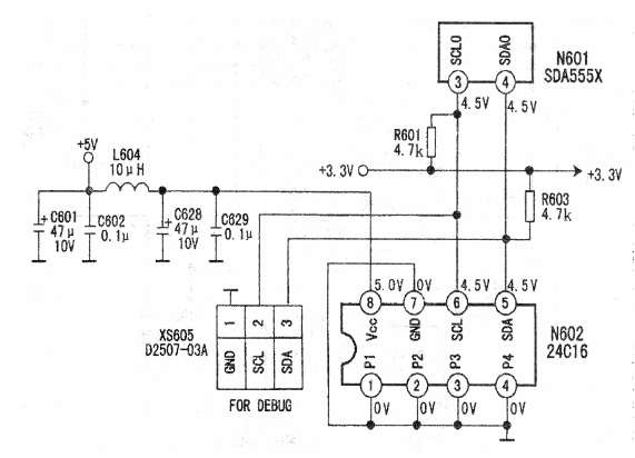 3 3 add 0 7 wp o 4 gnd 0 8 vcc 5 ic7802(24c16)存储器引脚电压数据