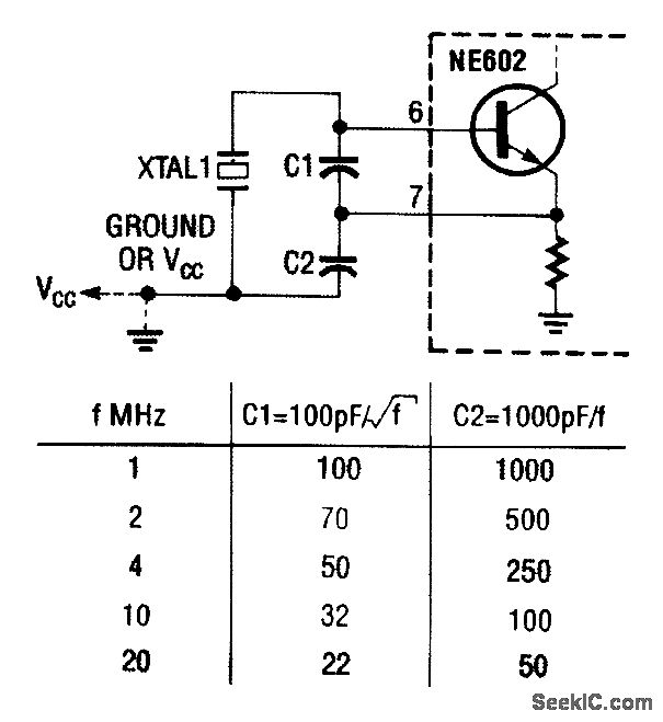 考毕兹振荡器信号产生 电路图