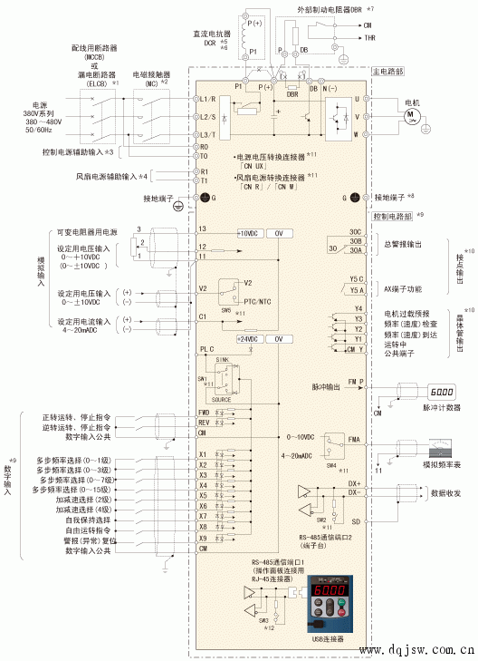 富士变频器接线图