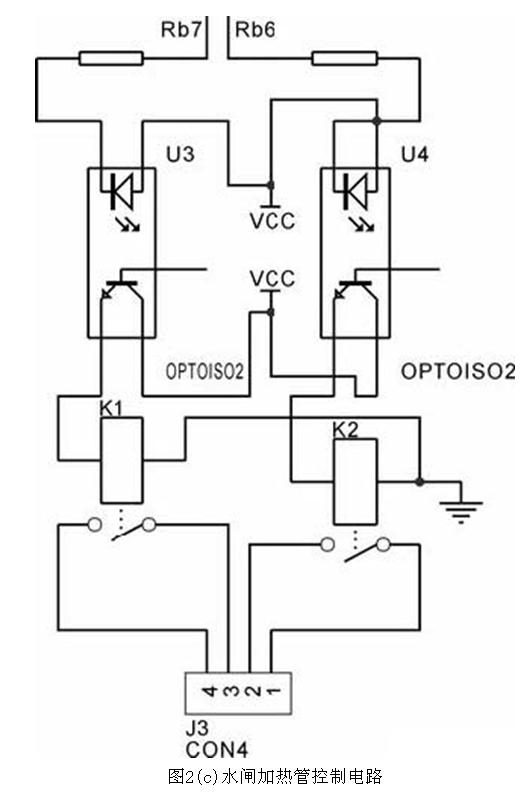 水闸加热管控制电路