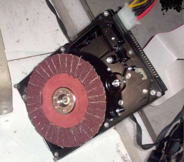 硬盘改装砂轮机图片