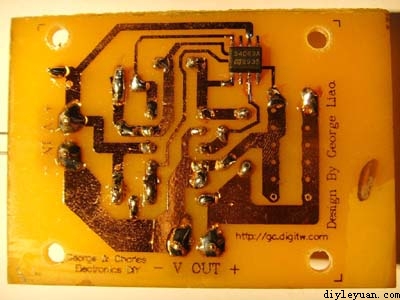 MC34063升压电路反面安装