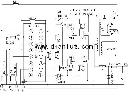 採用tl494的400w大功率穩壓逆變器