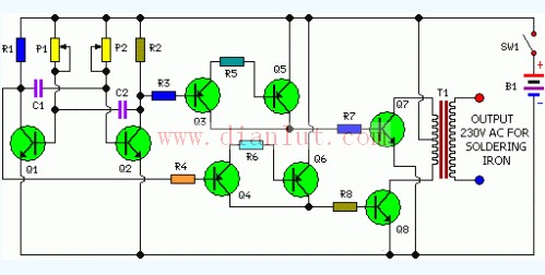 烙铁逆变电路图