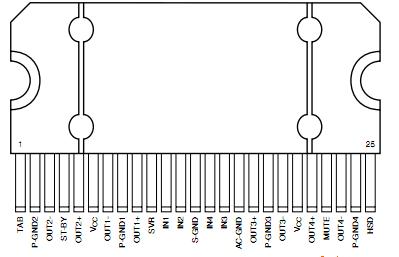 TDA7388引脚图片