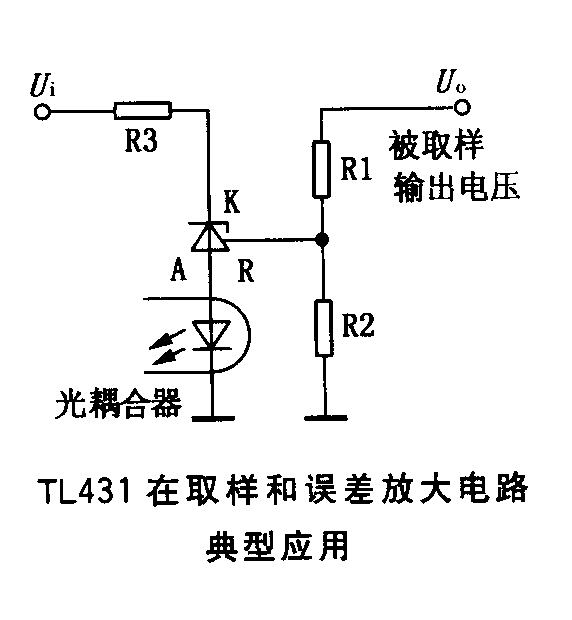 開關電源輸出電壓uo由r1,r2分壓,正常時得到2.