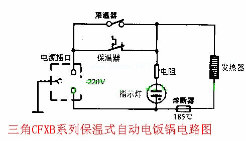 普通电饭锅接线高清图图片