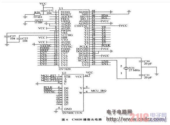 cmos摄像头电路