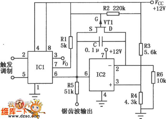 555频率脉宽可调电路图图片