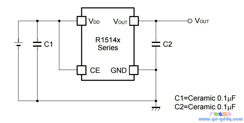 M035 贴片(R1514H035B)典型应用电路图