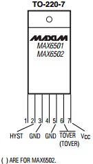 MAX6501CMP035-T 引脚图
