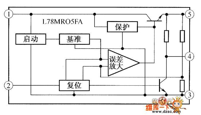 l78mr05fa为集成电路