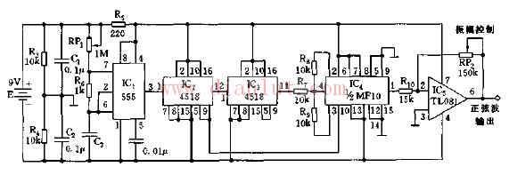 555正弦波电路原理图图片