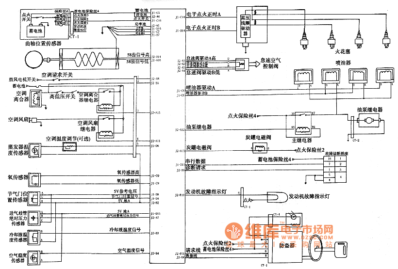 德尔福电控系统电路图