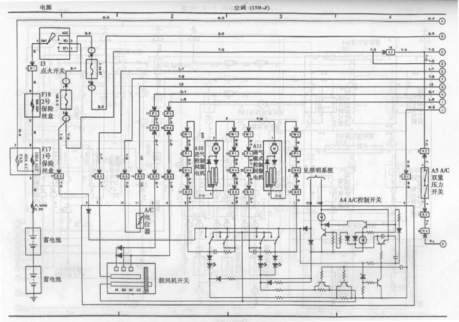 丰田考斯特门泵电路图图片