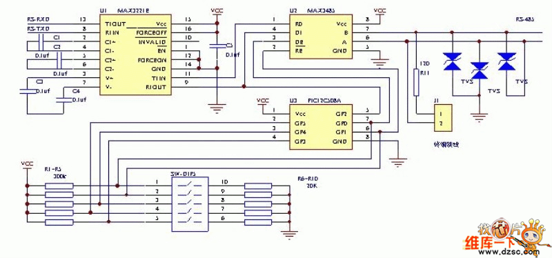 rs232rs485接口电路图