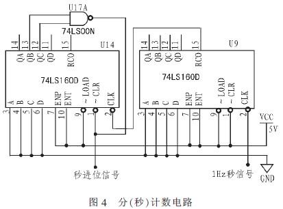 基于multisim的数字钟实验电路的设计与仿真